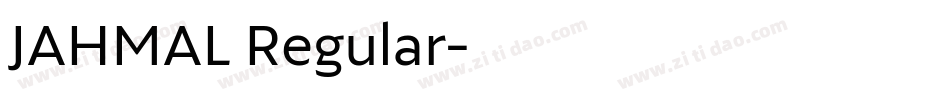 JAHMAL Regular字体转换